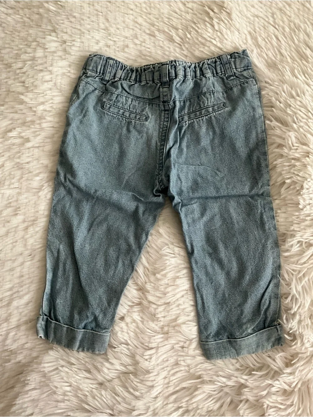 Carter's Toddler Washed Denim Trousers in Light Blue